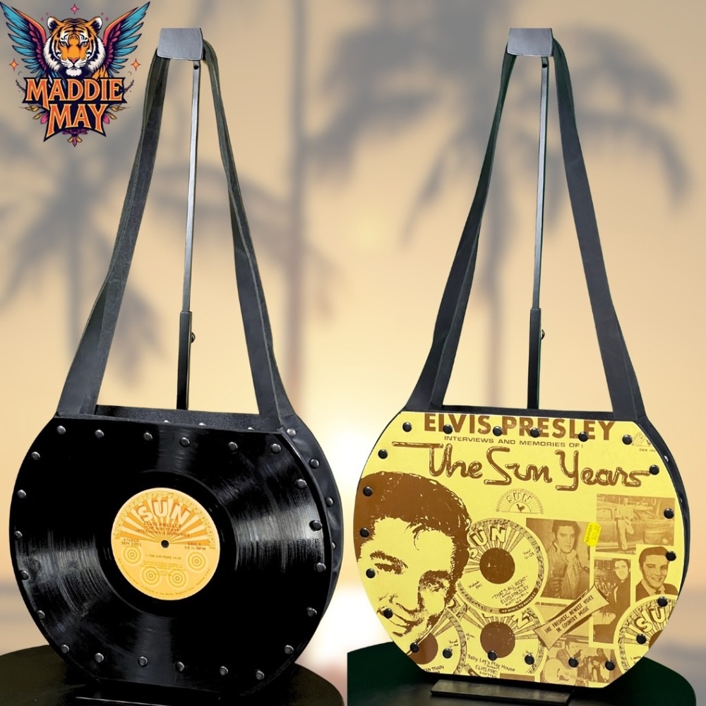 🌟BIMH: Elvis “Sun Years” Original Vinyl Album Purse NWOT🌟